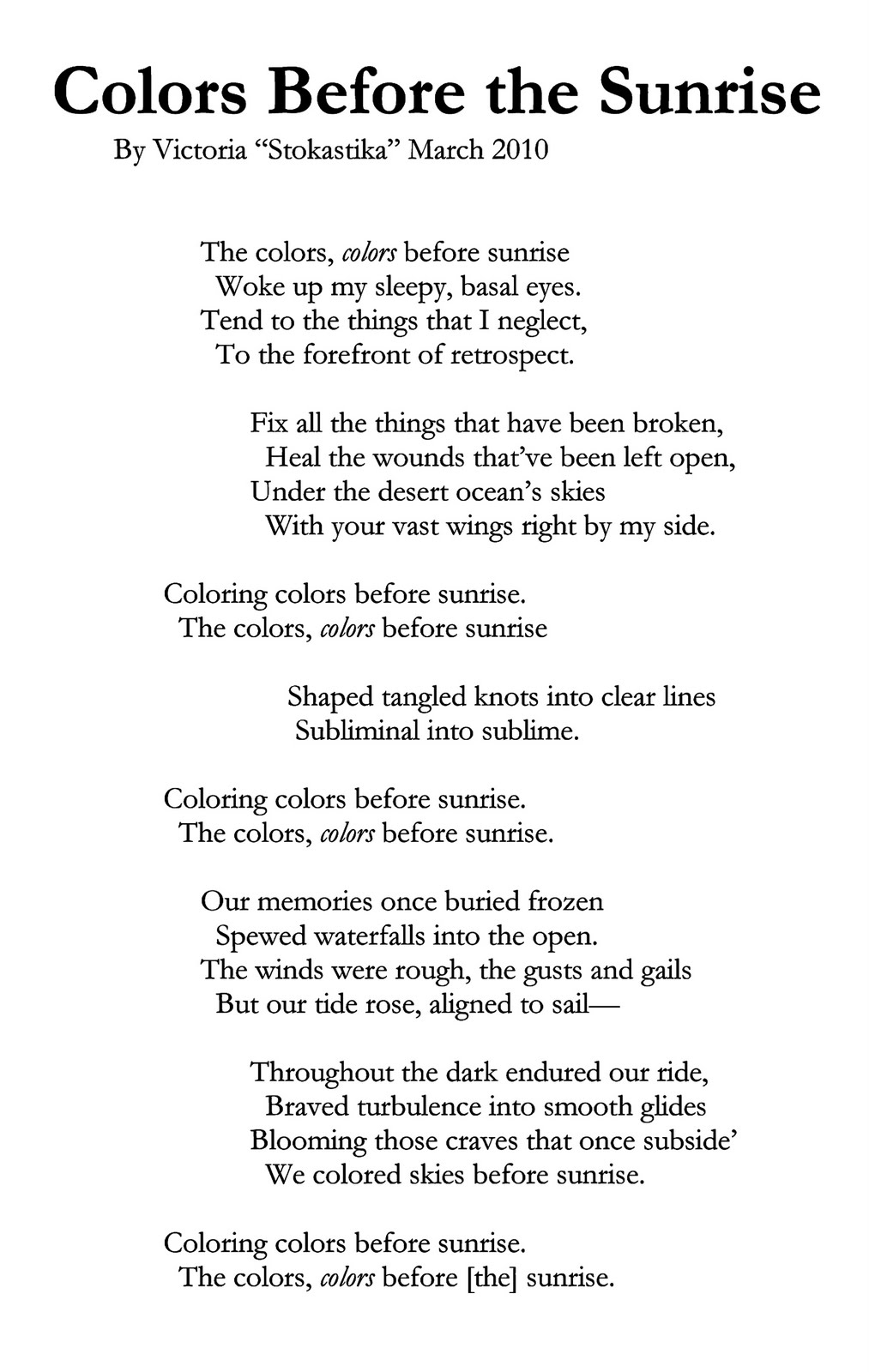 Ecosystem Poems Poems