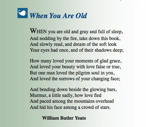 Examples of sonnet Poems