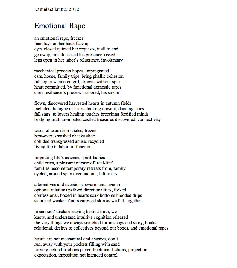 Poems expressing feelings image