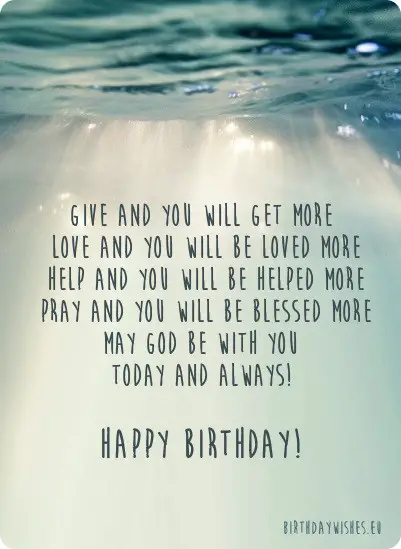 Christian birthday Poems