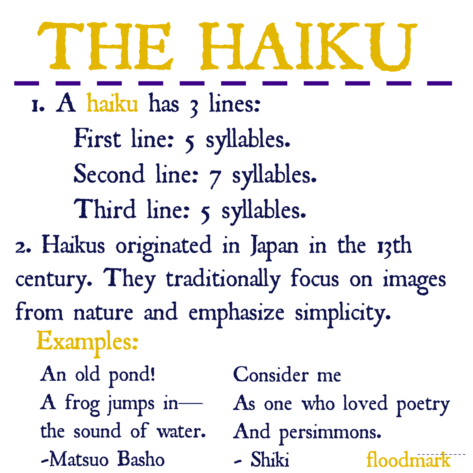 how to write a haiku poem for dummies