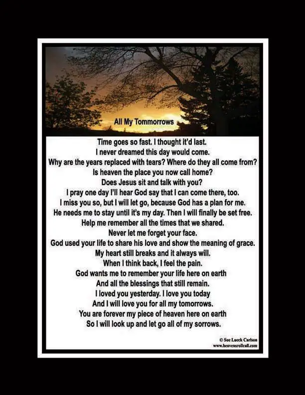 Death of a loved one Poems Death of a loved one Poems