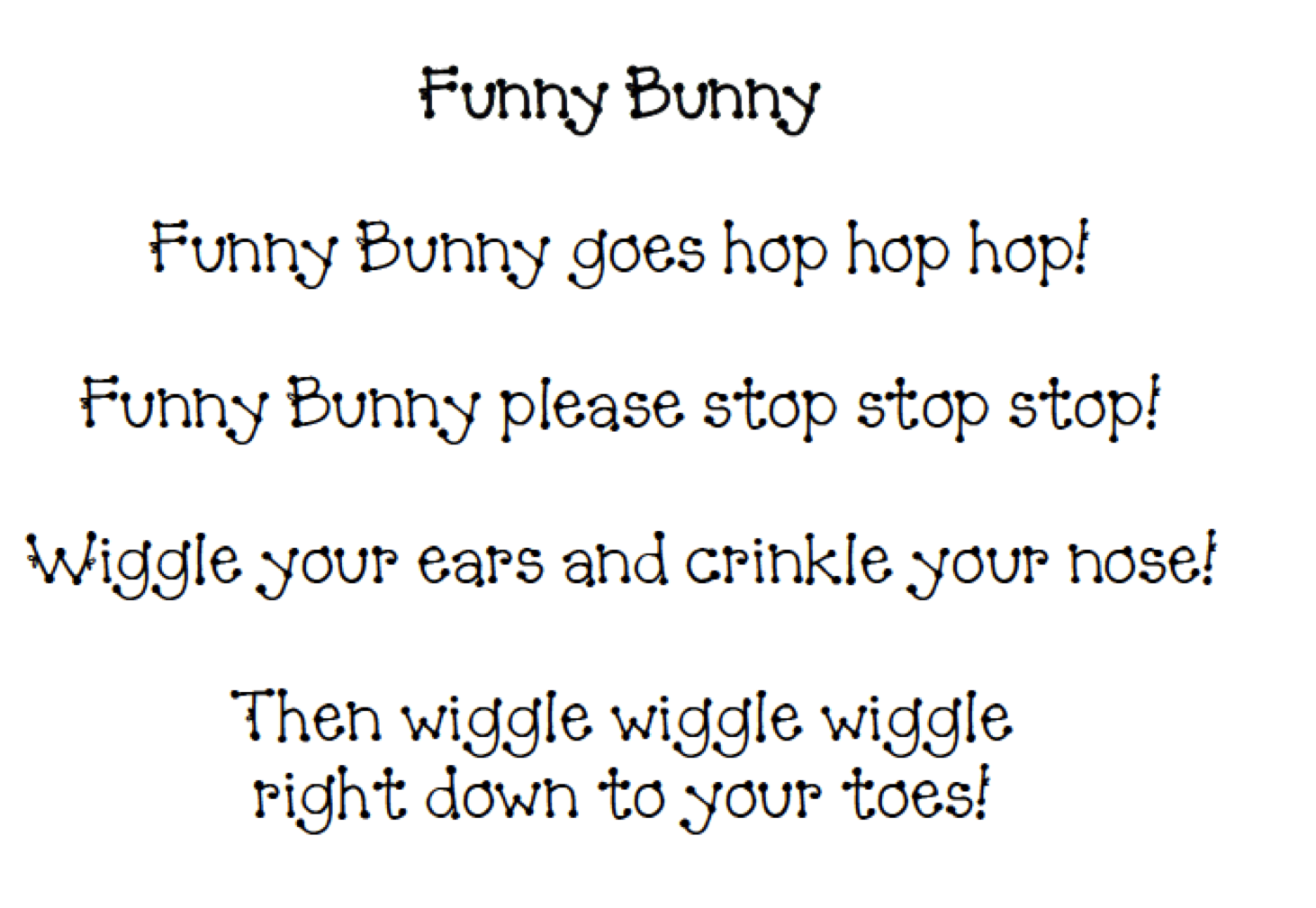 Bunny Poems