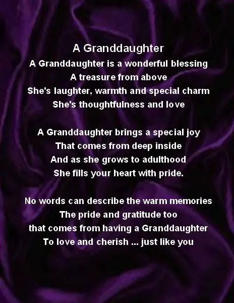 Grandma and granddaughter Poems