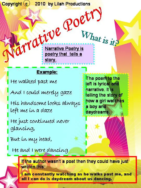 Examples of narrative Poems