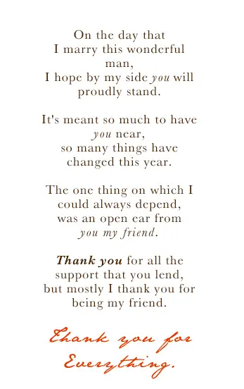Thank You For Asking Me To Be Your Bridesmaid Poems Midway Media Asking Bridesmaids Poems
