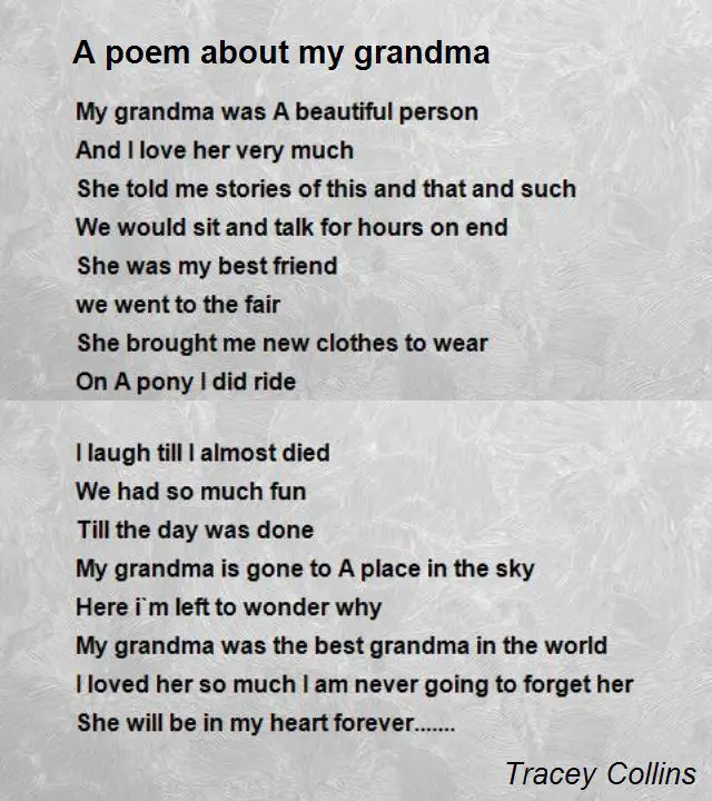 Great grandmother Poems
