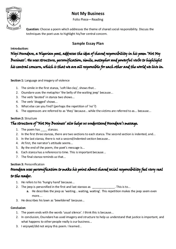 A Modest Proposal Essay Topics Environmental Science Essays also English Extended Essay Topics Business Essay Structure Niyi Osundare Poems Poems How To Thesis Statement In A Narrative Essay