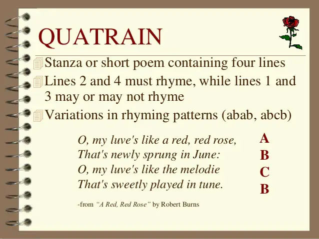 Heroic quatrain example picture