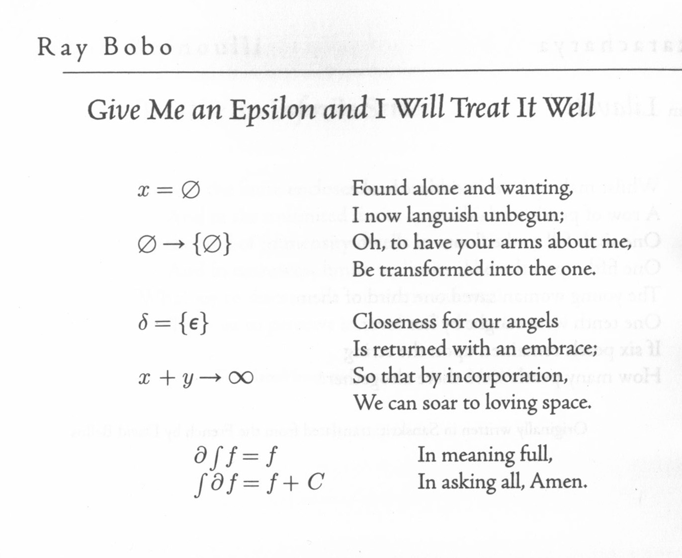 Mathematical poem picture