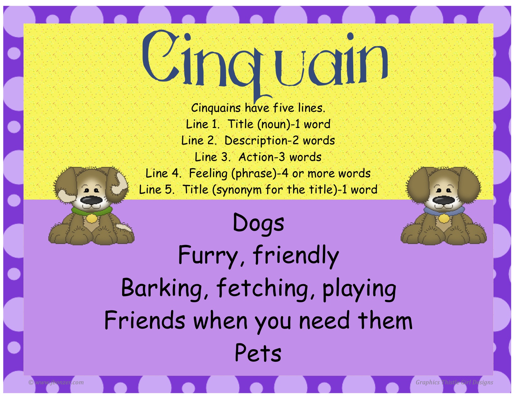 Examples of cinquain Poems