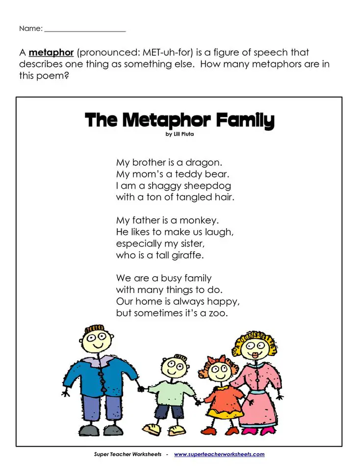Simile And Metaphor Poems