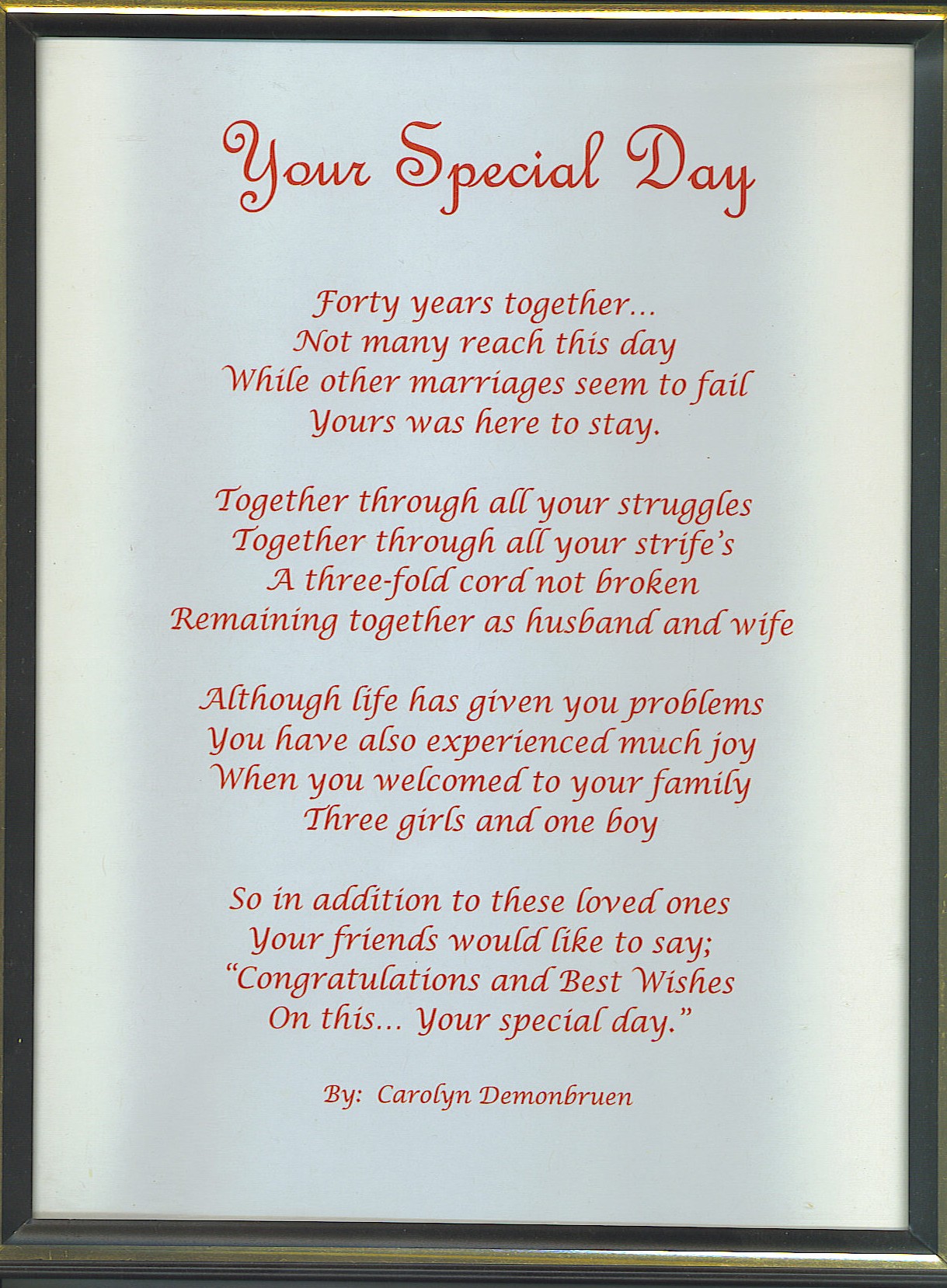 Poems To Pas On Wedding Day Tips And Inspiration Business Anniversary Poems