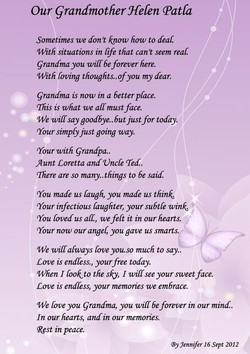 Grandma and granddaughter Poems