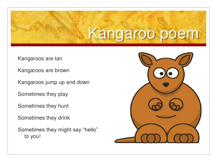 Kangaroo Poems