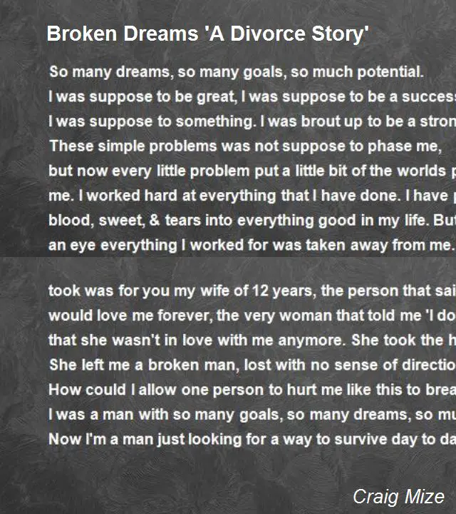 Sad divorce Poems
