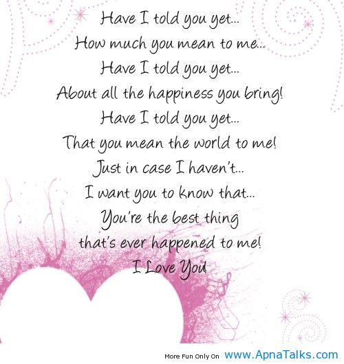 I Love You Mom Poems