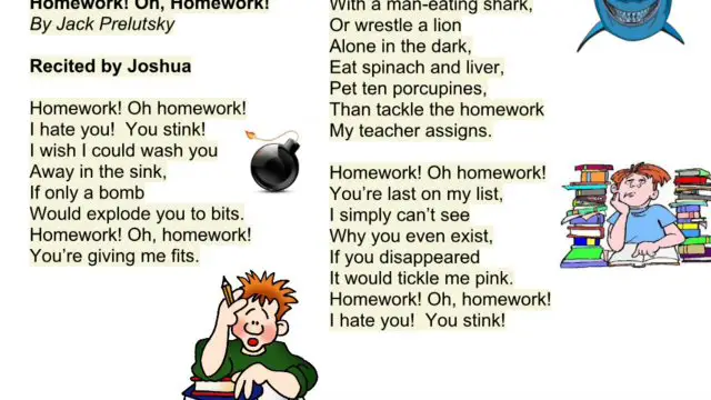 homework you stink poem