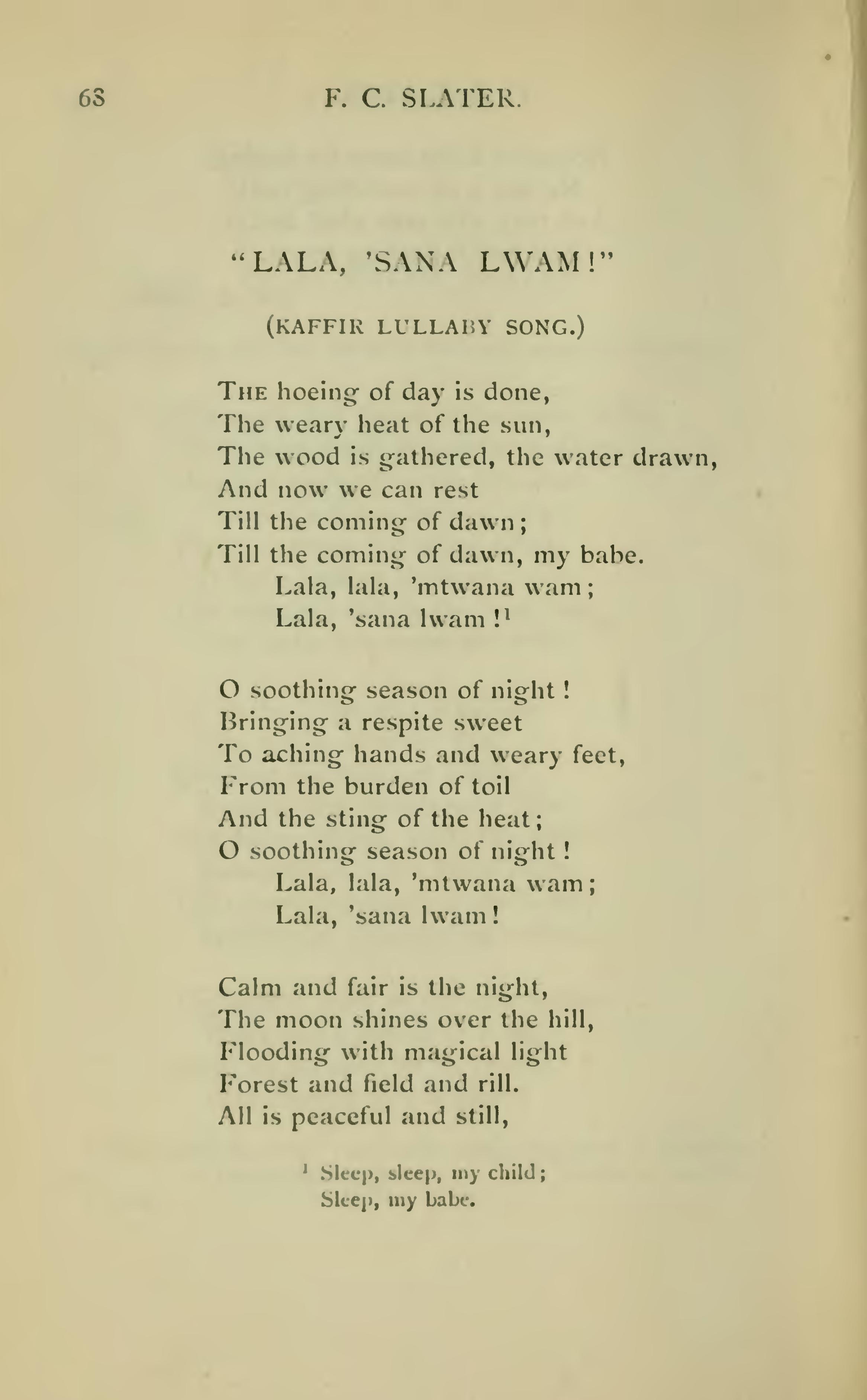 African praise Poems