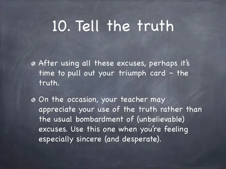 Best homework excuses quotes
