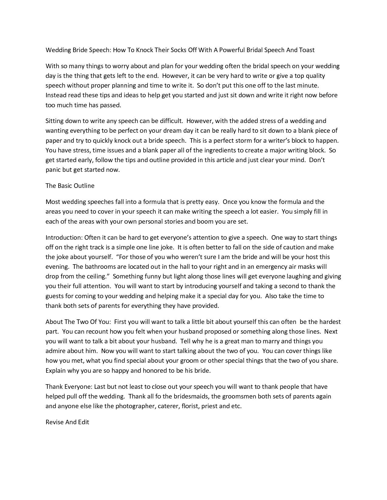 How To Write A Wedding Speech 13 Steps With Pictures Wikihow