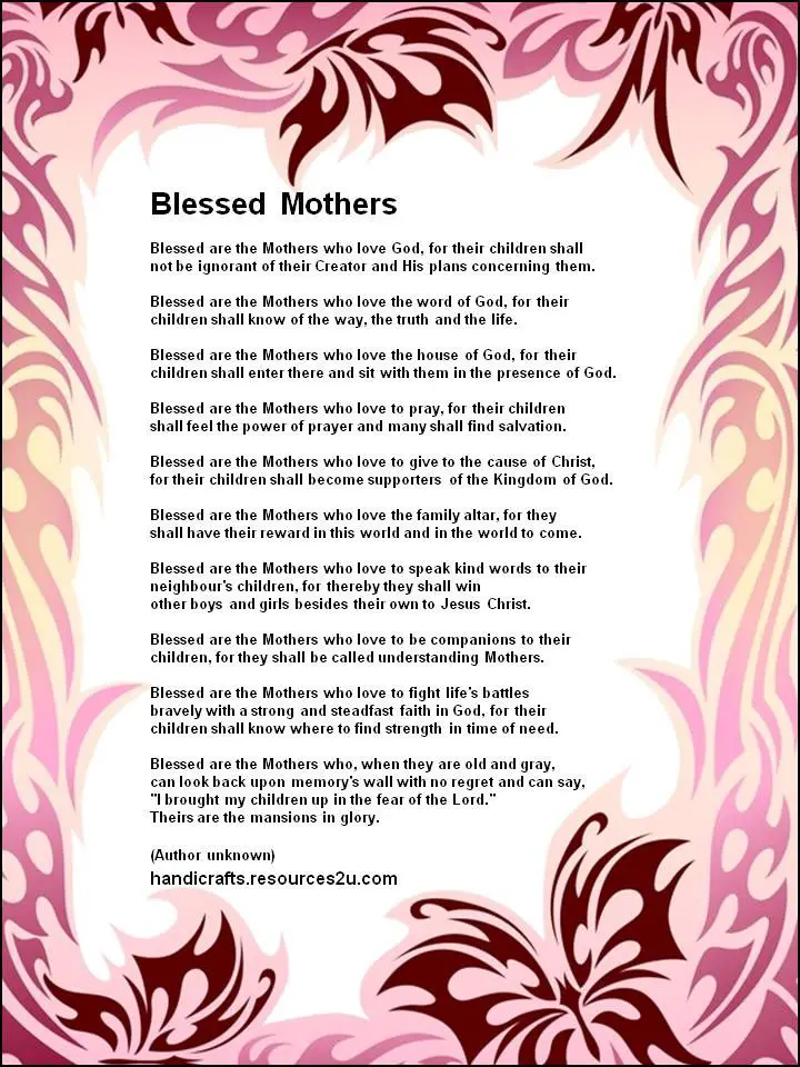 religious mothers day crafts