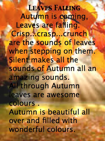 Autumn Poems