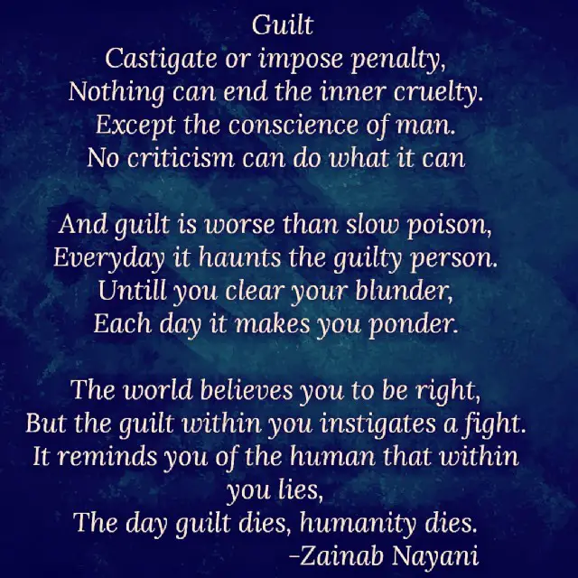 Guilt Poems
