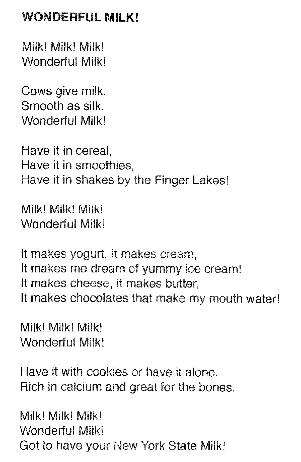 4th grade Poems