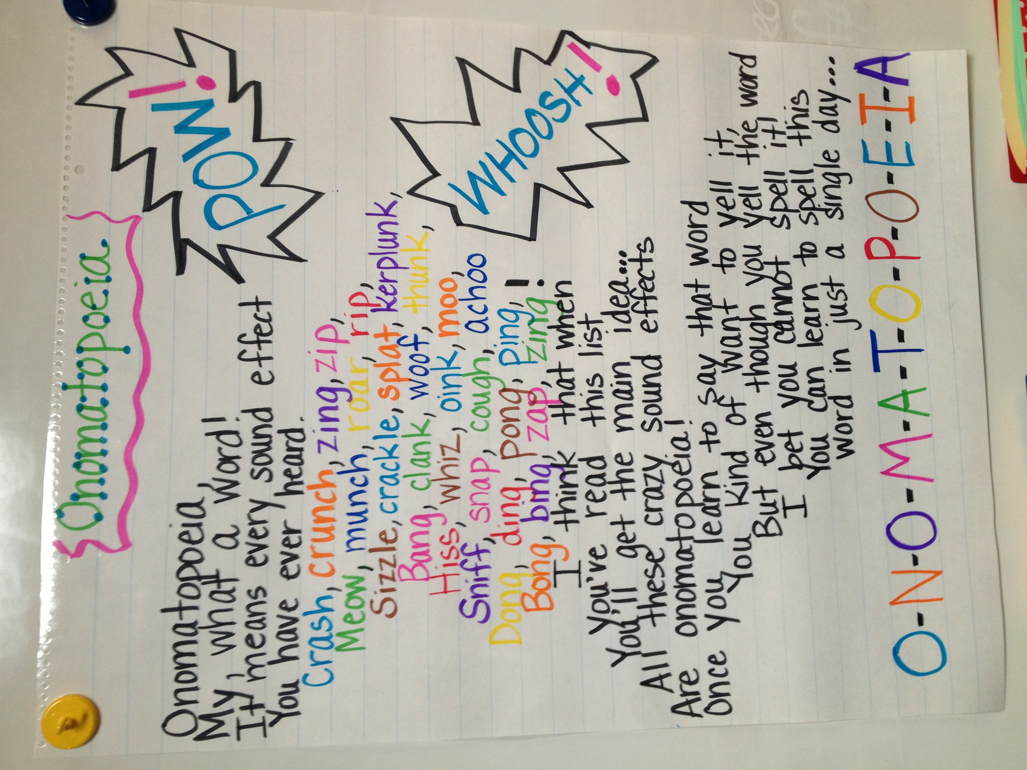 Short onomatopoeia Poems