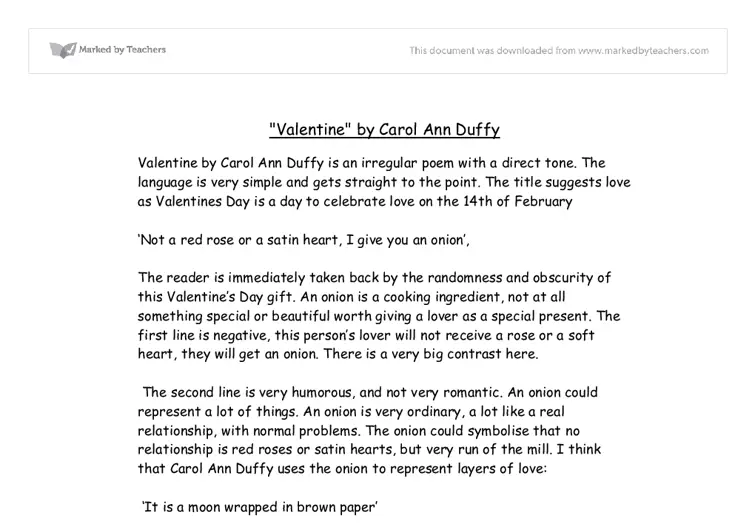 Carol ann duffy Poems