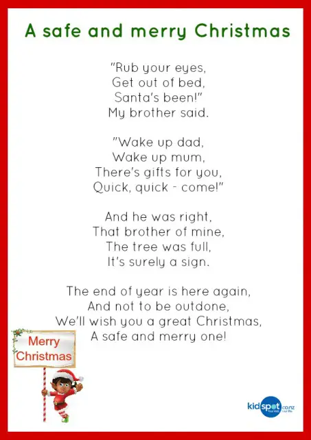Christmas children's Poems