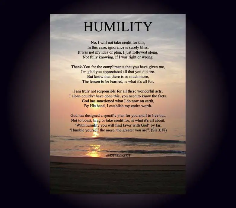 Humility Poems