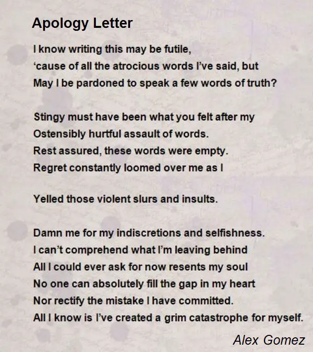 Apology Letter For Her from www.poemsearcher.com