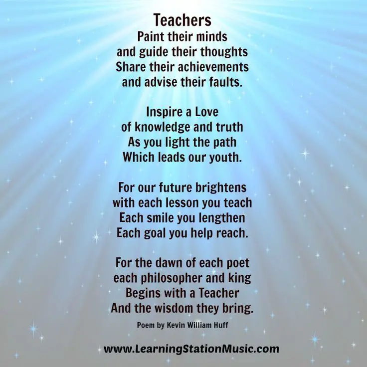 Teacher appreciation quotes Poems Teacher appreciation quotes Poems