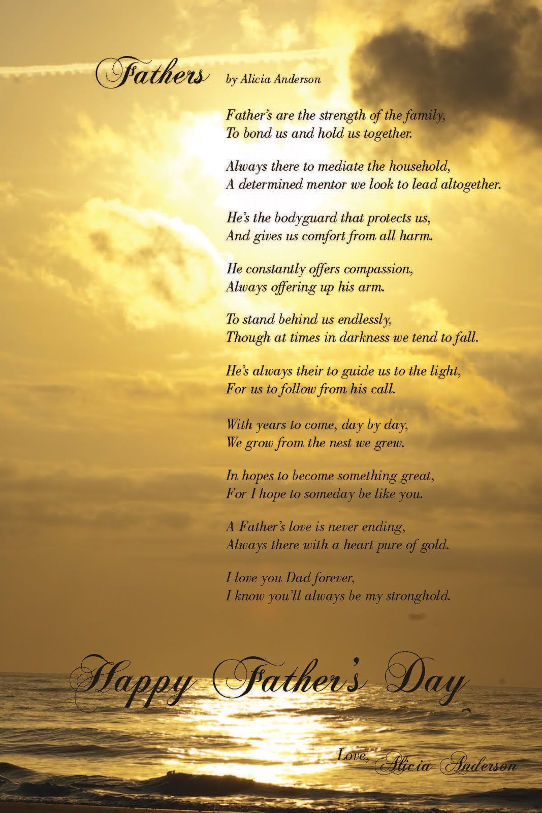 happy fathers day to my husband poems