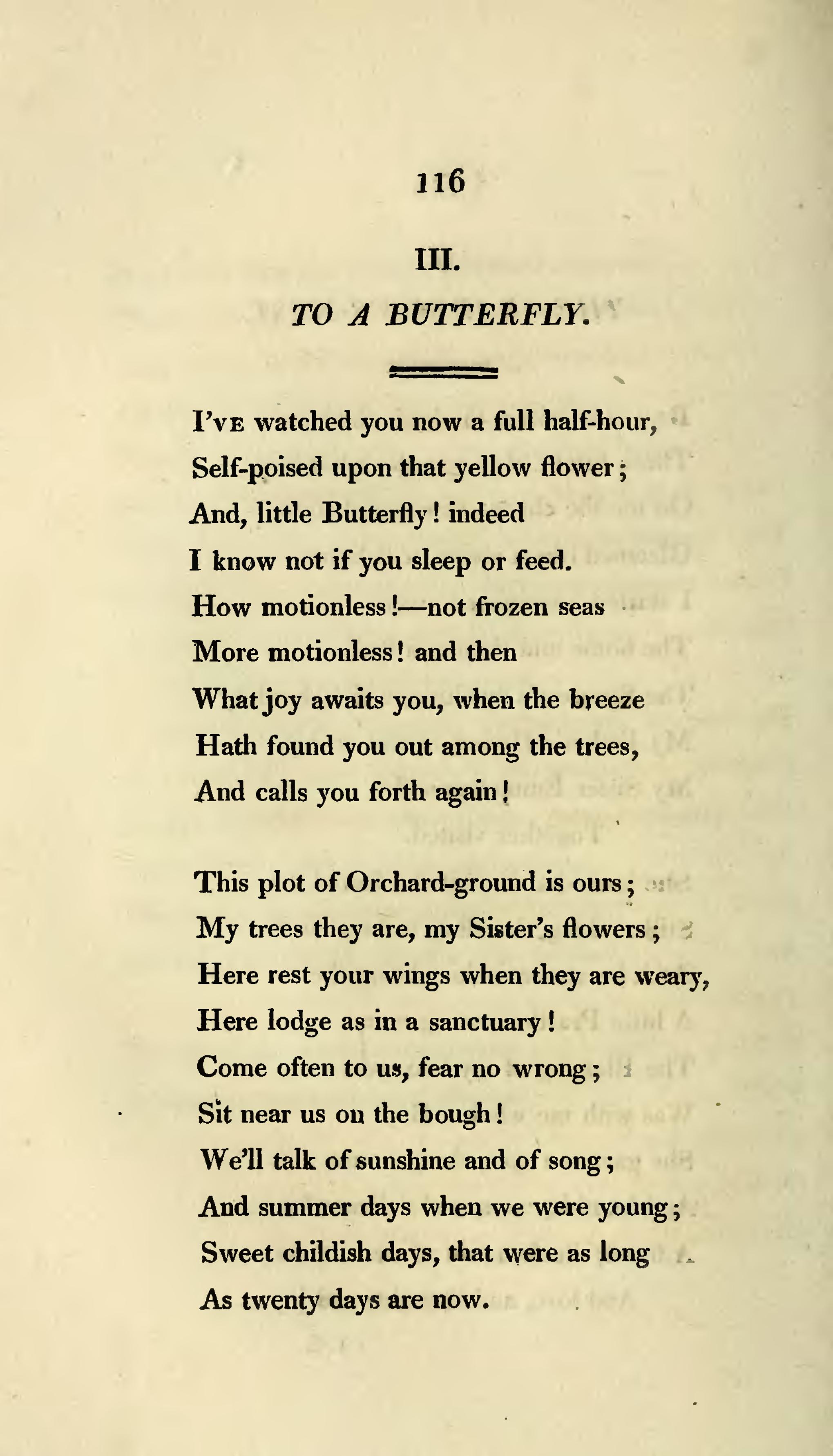 william wordsworth short poem