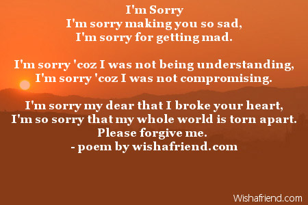 Im Sorry Poems
