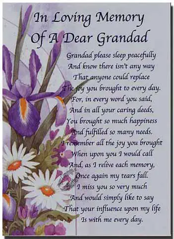 Grandfather Memorial Poems