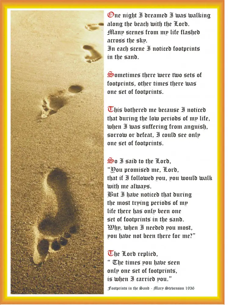 Famous Poem Footprints