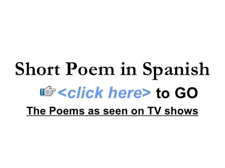 Short spanish Poems