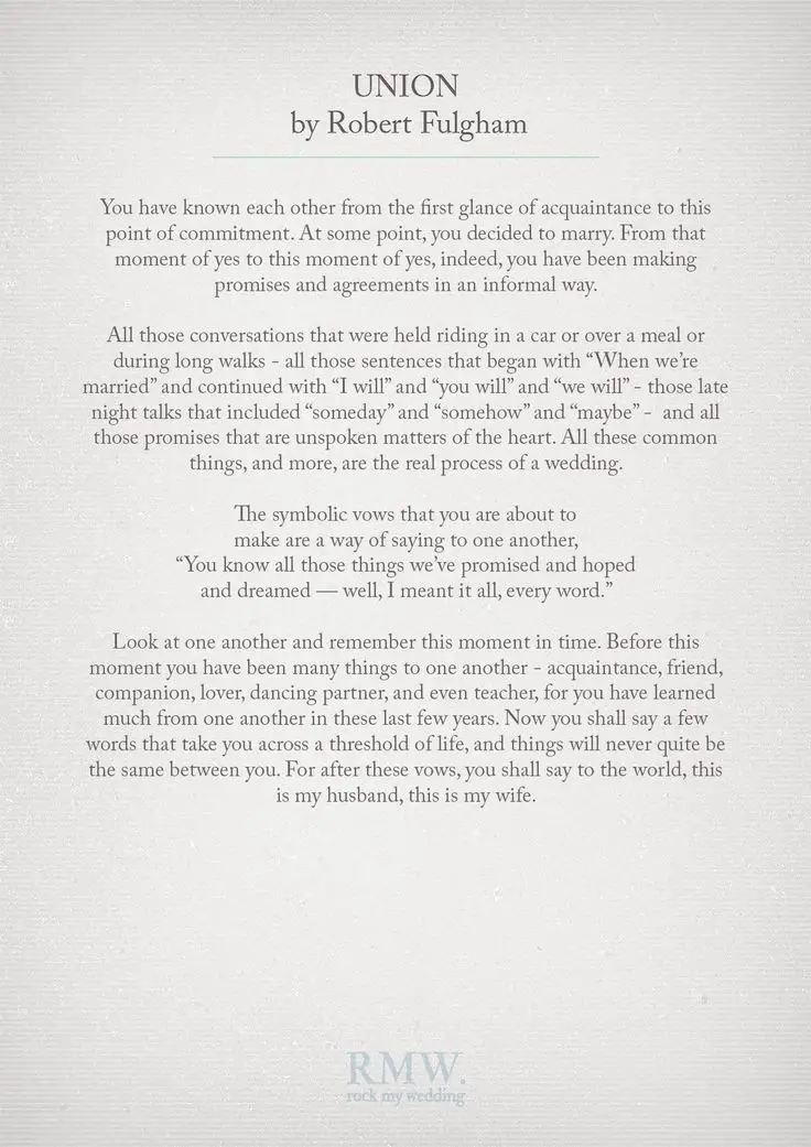 Marriage Commitment Poems