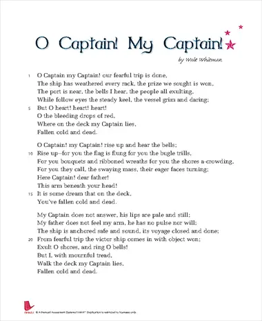 captain oh captain