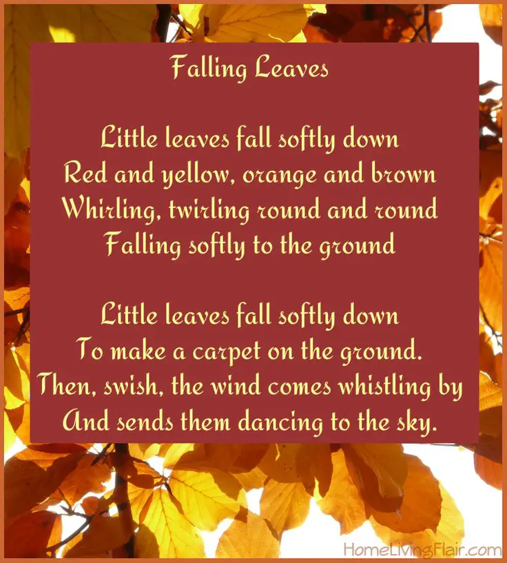 Autumn poems by famous poets image