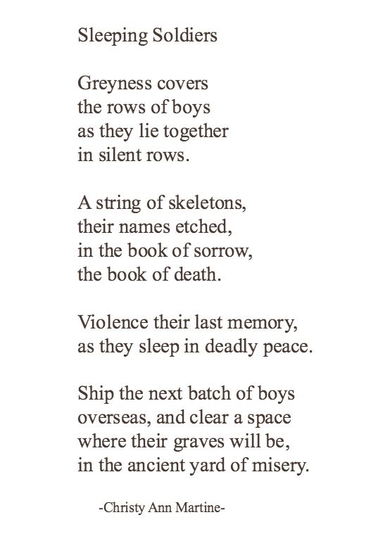 Inspirational War Poems