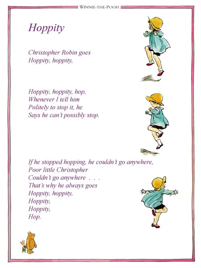 Winnie The Pooh Poems Hoppity Clic Winnie The Poohclic Pooh