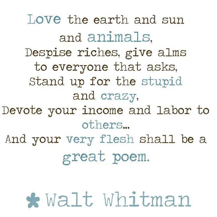 Walt whitman short Poems