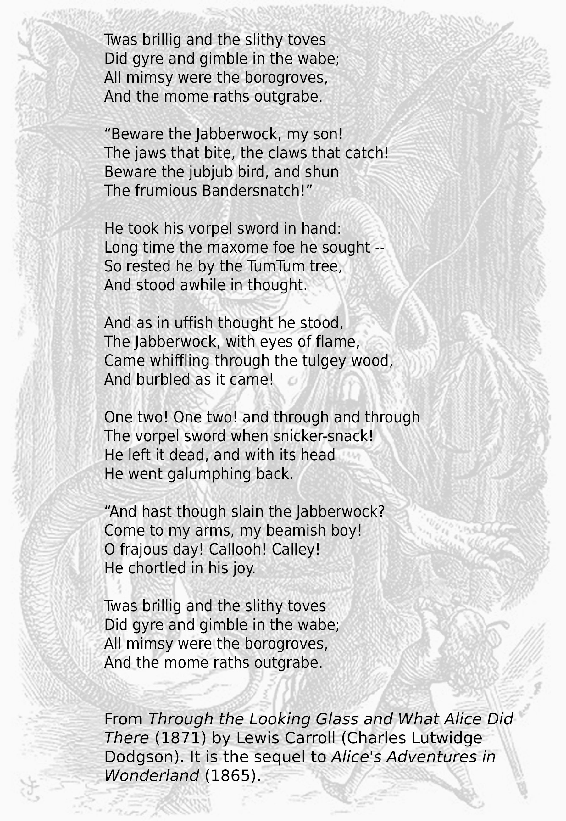 Jabberwocky Poems