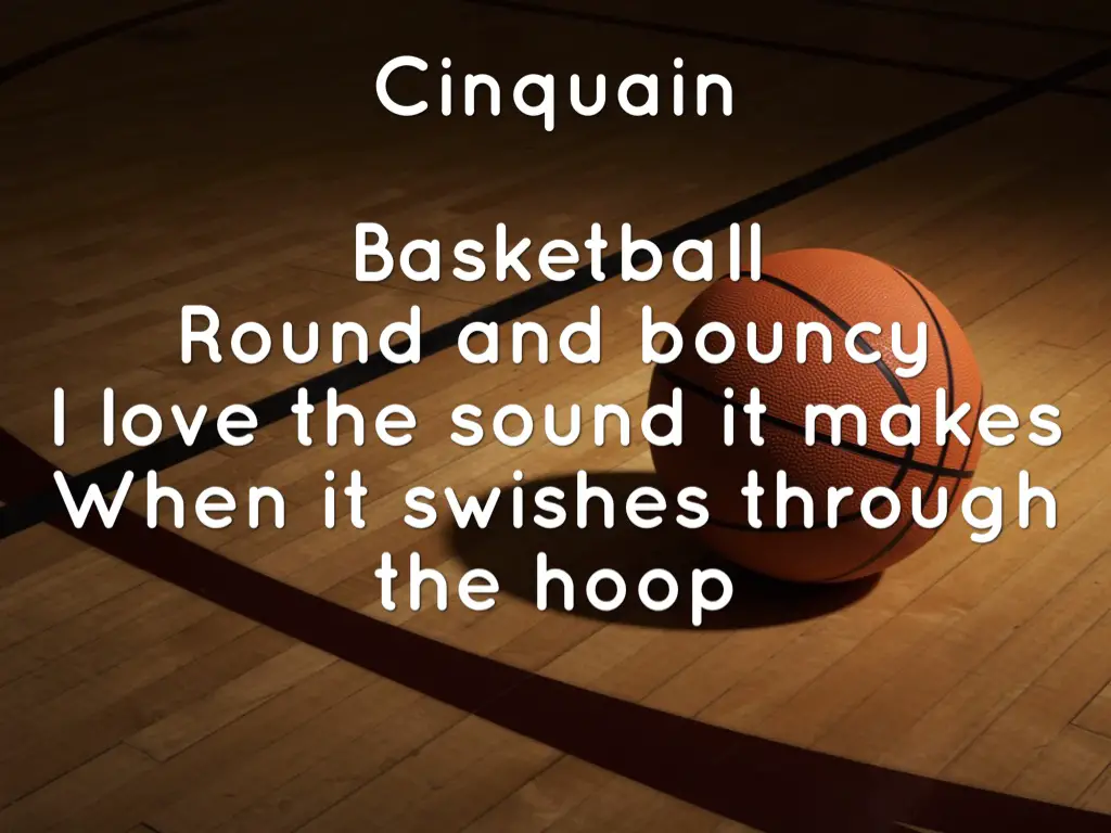 Basketball cinquain Poems