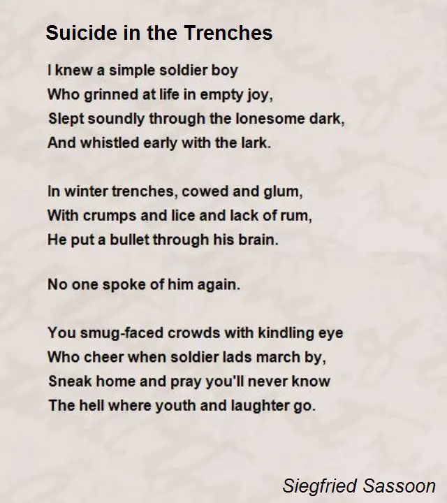 Trench Poems